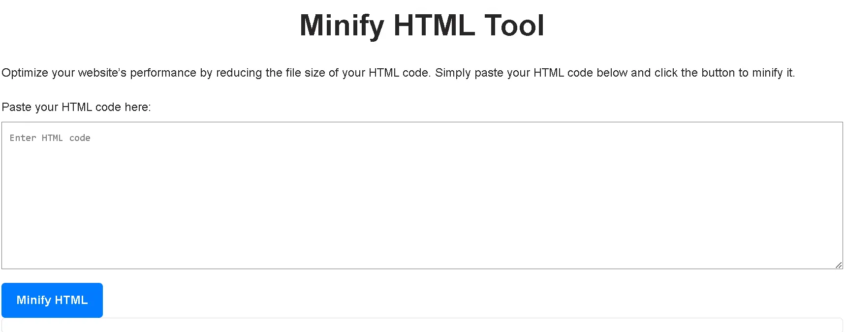 WP Blogging Tips: Minify HTML Tool