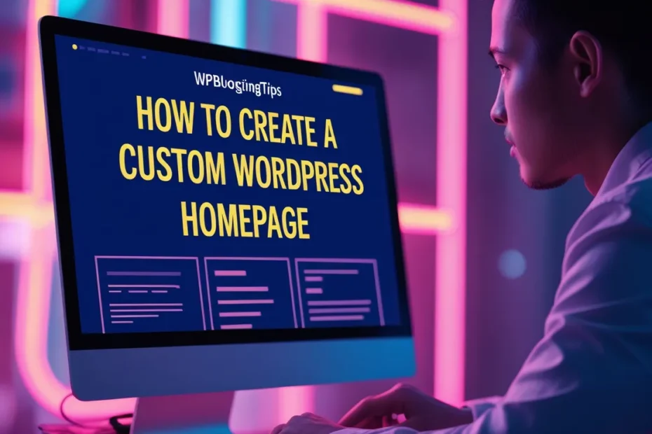 How to Create a Custom WordPress Homepage